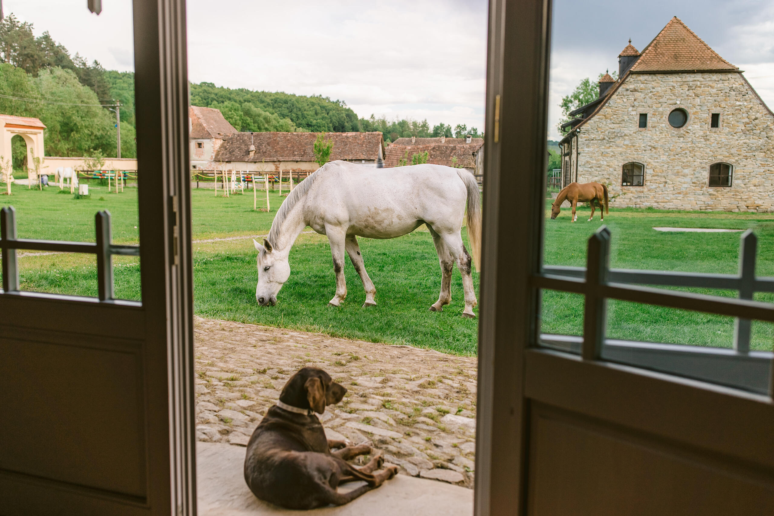 Satul Apoș din dronă